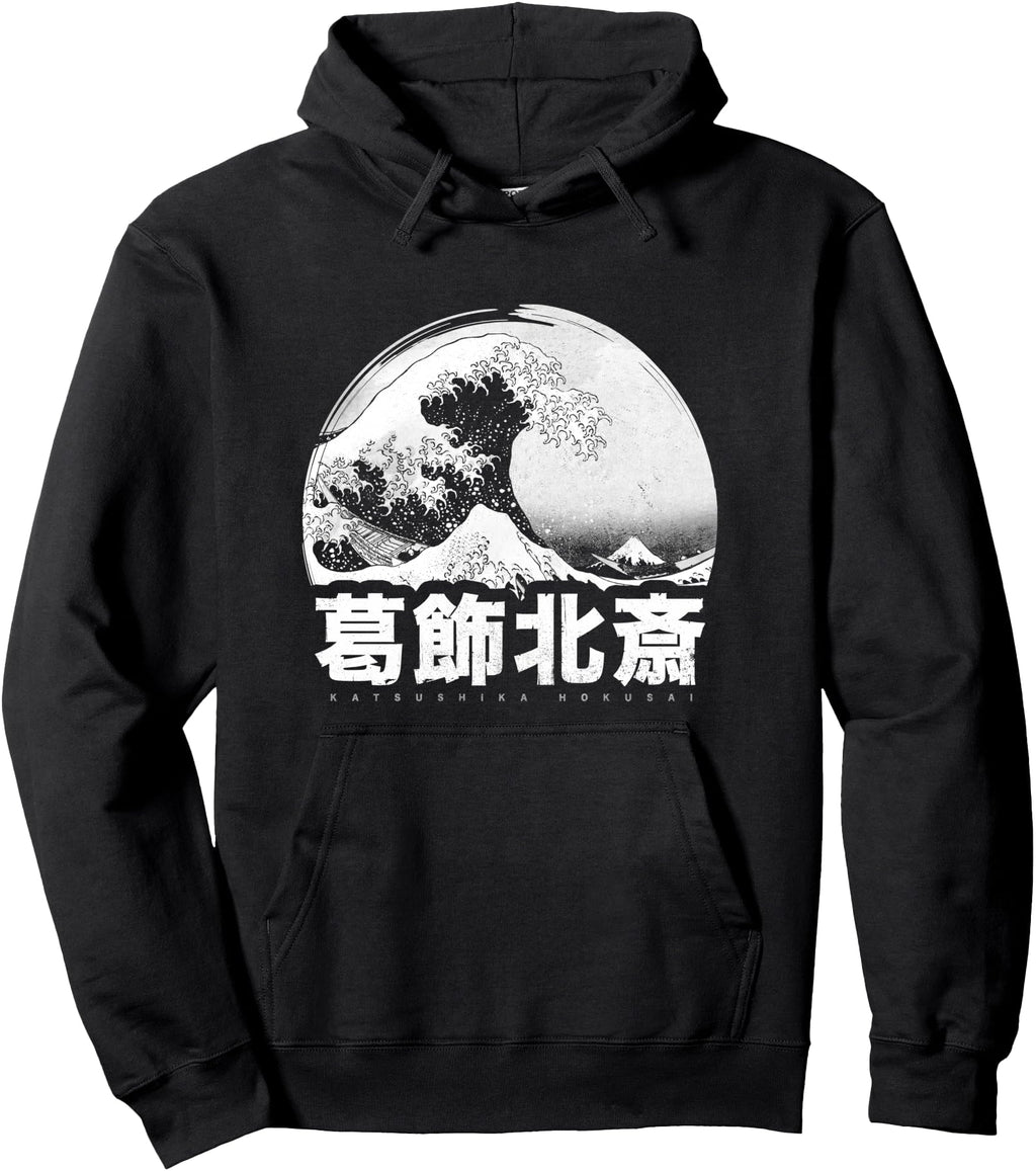 Great Wave Off Kanagawa Japan Art Hoodie - Novelty Apparel for Adults - T-Shirt, Sweatshirt, Hoodie