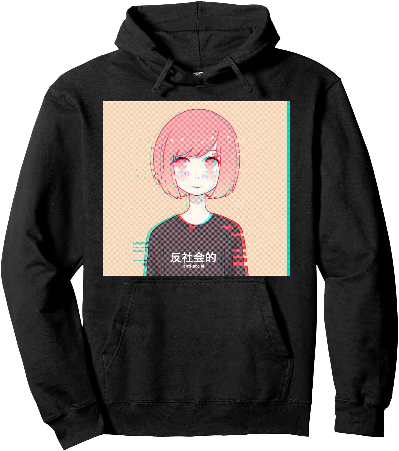 Original Anti Social Japanese Kanji T-Shirt - Minimalist Print for Adults - T-Shirt, Sweatshirt, Hoodie