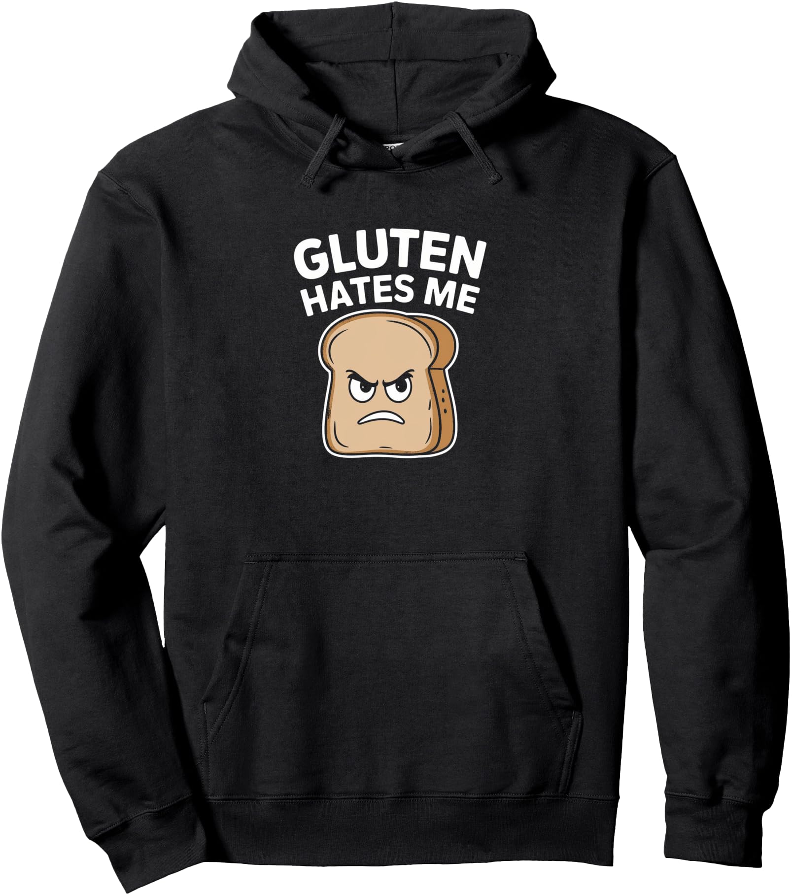 Gluten Hates Me Gluten Free Artist T-Shirt - Novelty Apparel for Adults - T-Shirt, Sweatshirt, Hoodie