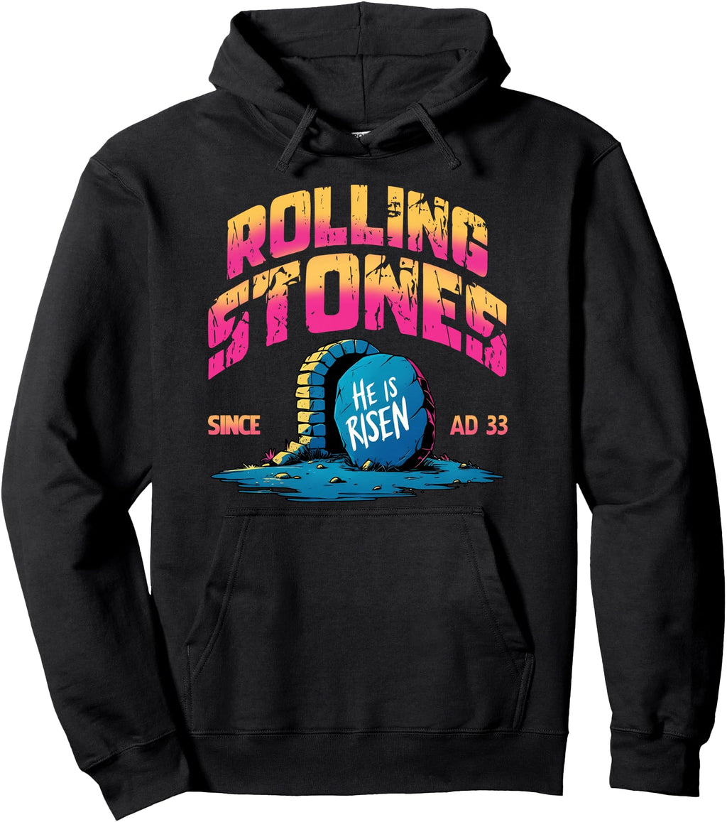 Handcrafted Stone Was Rolled Away He Is Hoodie - Graphic Print Men Women - T-Shirt, Sweatshirt, Hoodie