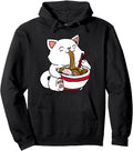 Original Kawaii Cat Eating Ramen Hoodie - Casual Everyday Wear Men Women - T-Shirt, Sweatshirt, Hoodie