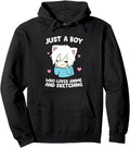 Original Just Who Loves Anime And Hoodie - Unique Graphic Men Women - T-Shirt, Sweatshirt, Hoodie