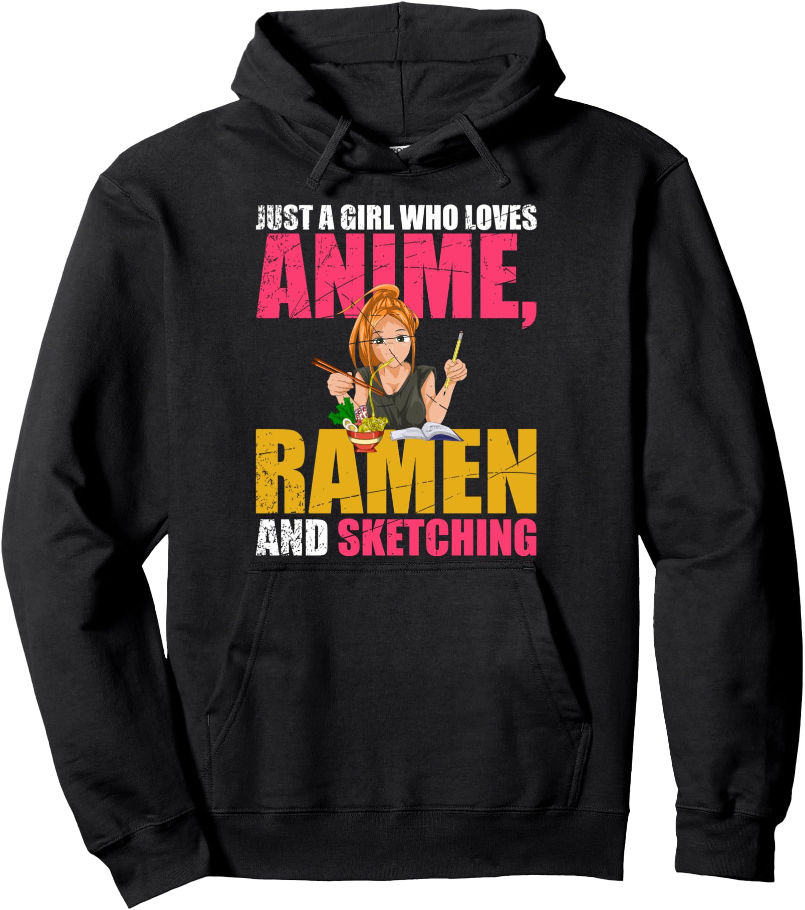 Handcrafted Doodle Sketching Kawaii Ramen T-Shirt - Novelty Apparel Unisex - T-Shirt, Sweatshirt, Hoodie