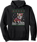 Handcrafted Santa Corgi Dog Merry Sweatshirt - Custom Art Print Unisex - T-Shirt, Sweatshirt, Hoodie