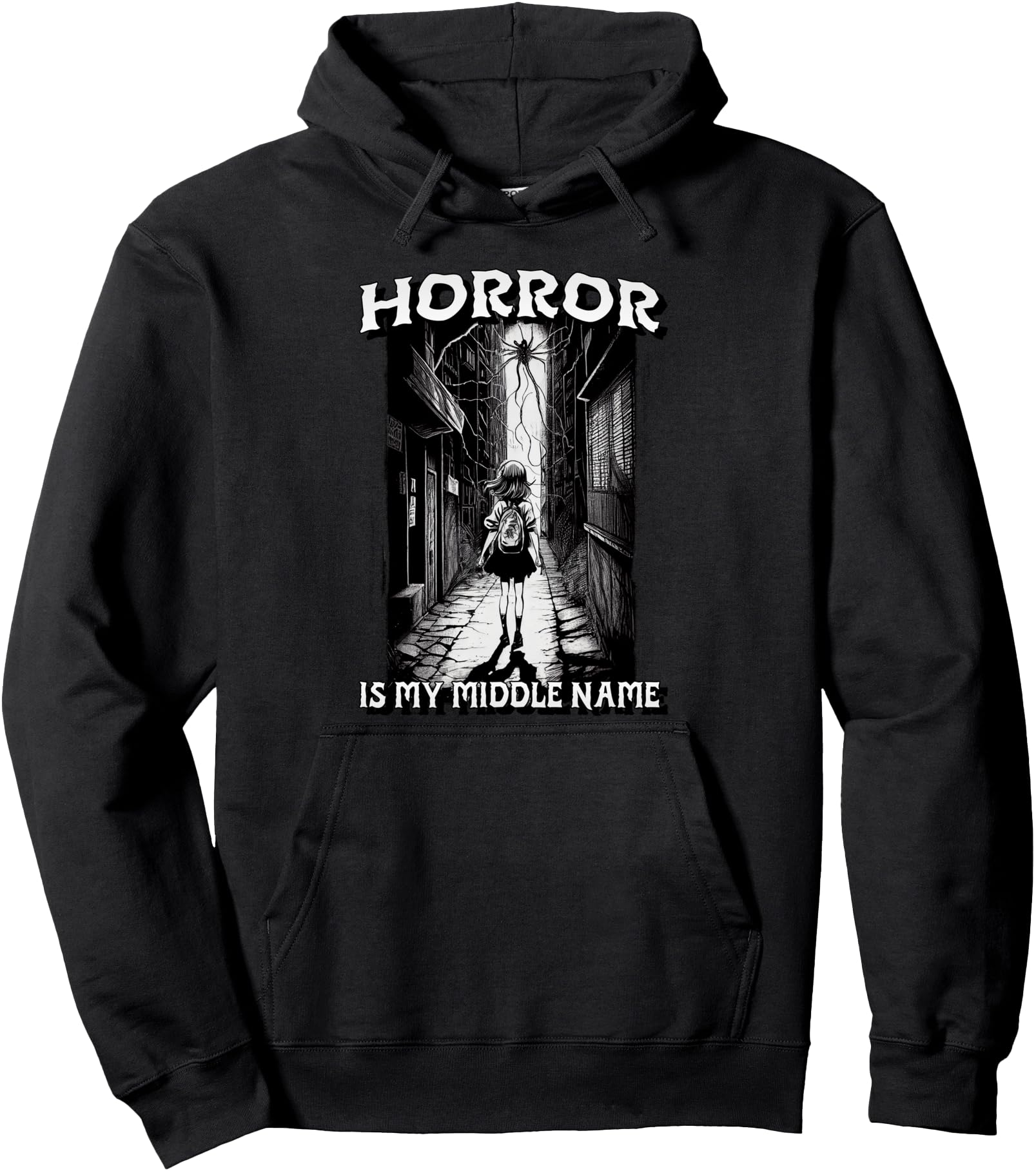 Exclusive Horror Is My Middle Name Scary Hoodie - Unique Graphic Unisex - T-Shirt, Sweatshirt, Hoodie