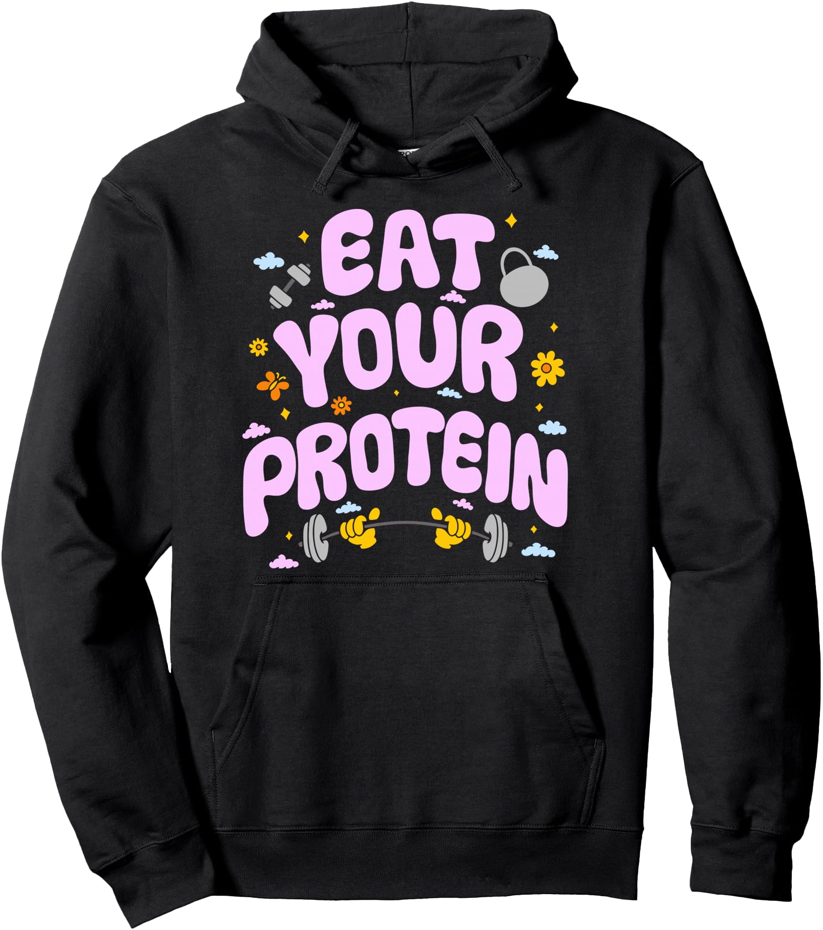 Exclusive Eat Your Protein Exclusive Sweatshirt - Trendy Graphic Unisex - T-Shirt, Sweatshirt, Hoodie