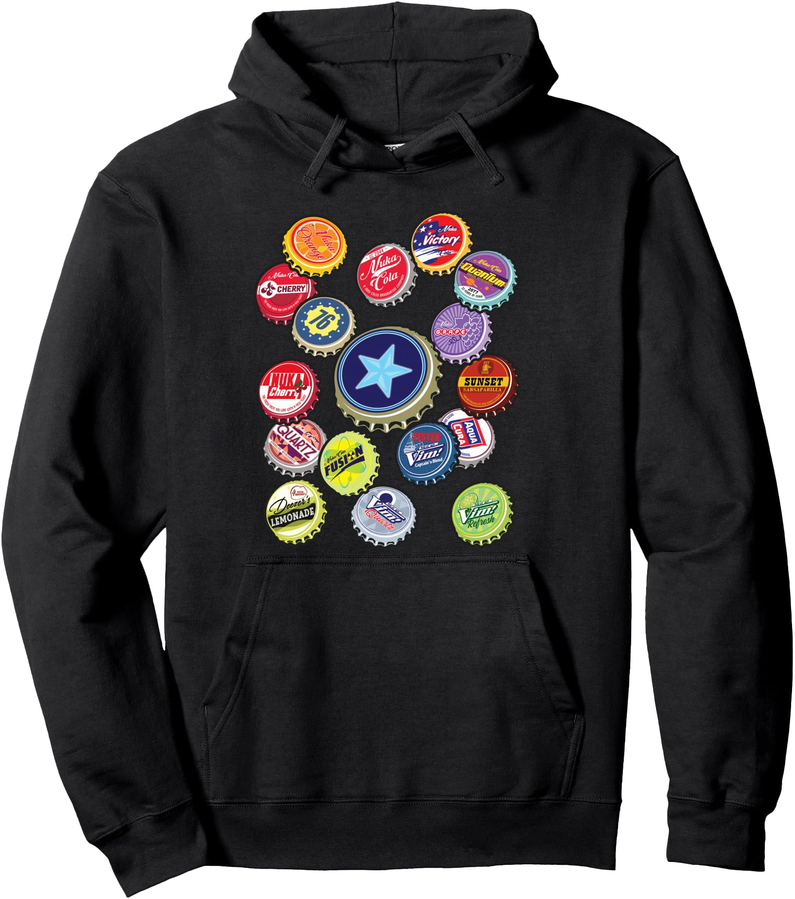 Exclusive Pocket Full Bottlecaps Hoodie - Casual Everyday Wear for Adults - T-Shirt, Sweatshirt, Hoodie