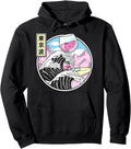 Surfing Wine Glass Kanagawa Wave Kawaii T-Shirt - Trendy Graphic Men Women - T-Shirt, Sweatshirt, Hoodie
