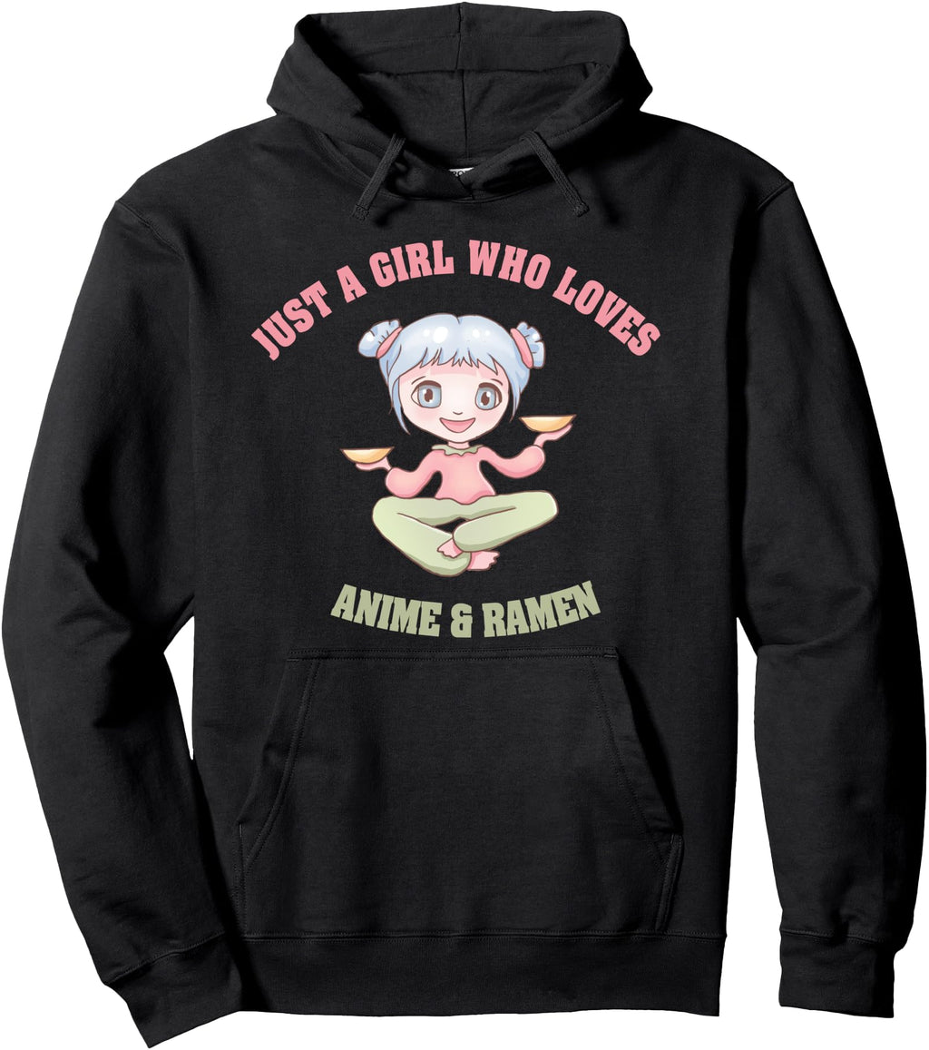Original Who Loves Ramen And Anime Rare Hoodie - Novelty Apparel Men Women - T-Shirt, Sweatshirt, Hoodie