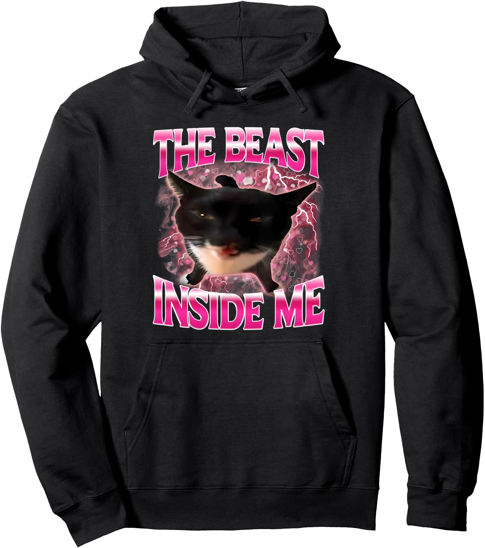 Exclusive Beast Inside Me Cat Meme Rare T-Shirt - Trendy Graphic for Adults - T-Shirt, Sweatshirt, Hoodie