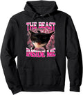 Handcrafted Beast Inside Me Cat Sweatshirt - Fun Novelty Design for Adults - T-Shirt, Sweatshirt, Hoodie