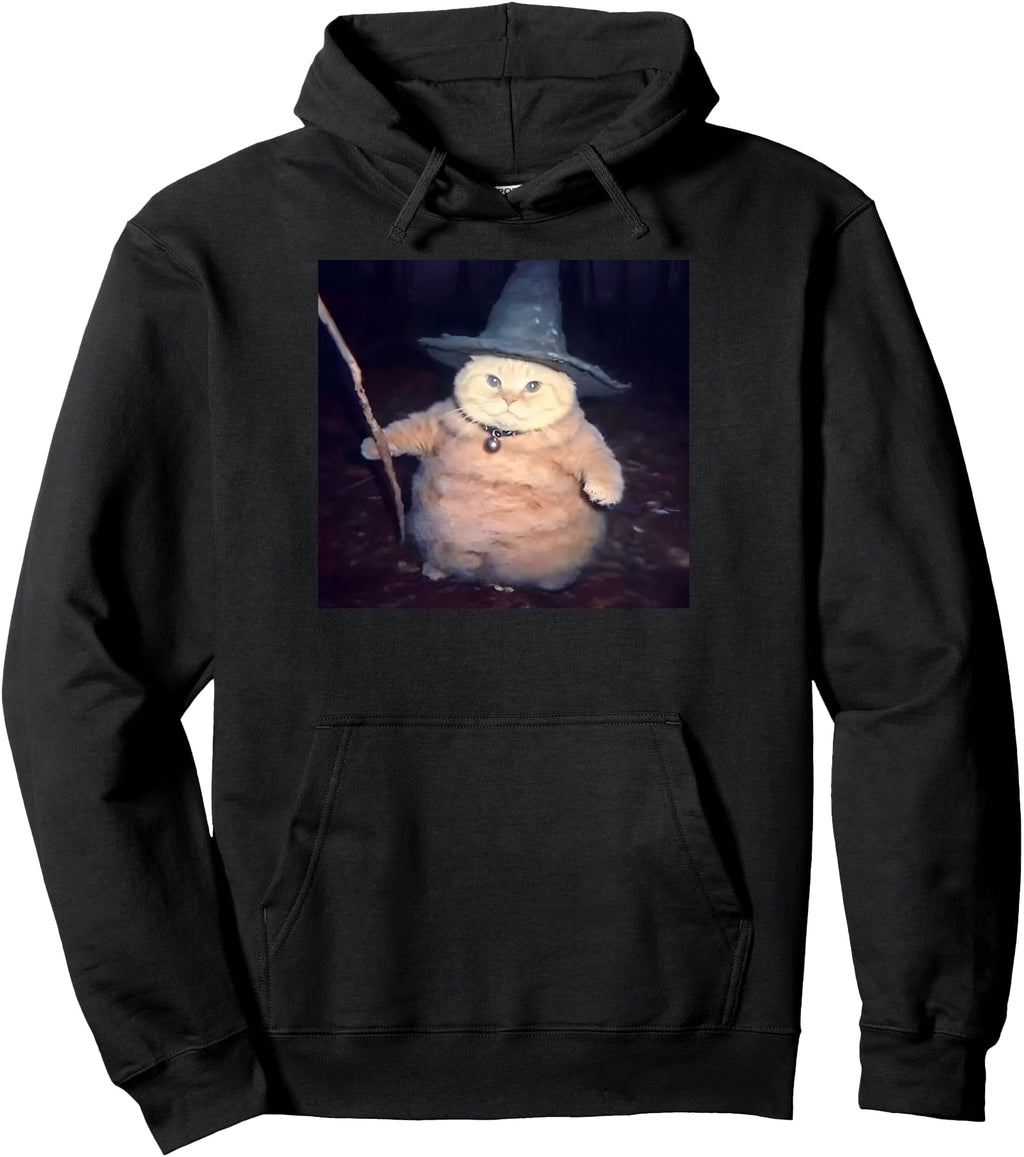 Wizard Cat Halloween Cat Meme Rare Sweatshirt - Graphic Print Unisex - T-Shirt, Sweatshirt, Hoodie
