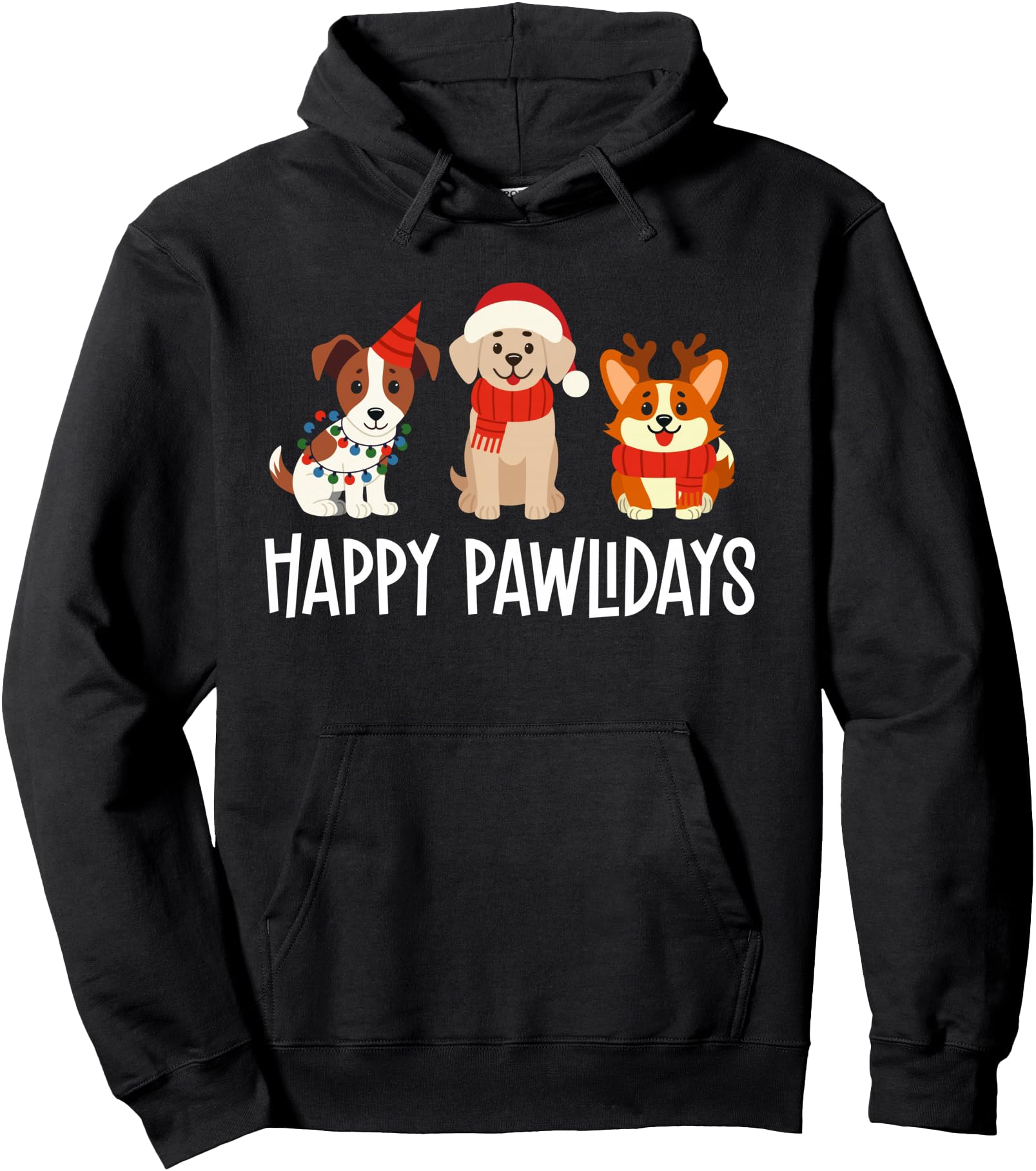 Happy Pawlidays Veterinary Medicine Vet T-Shirt - Minimalist Print Unisex - T-Shirt, Sweatshirt, Hoodie