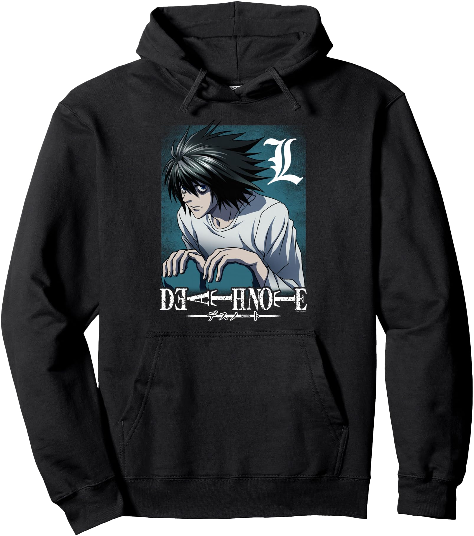 Handcrafted Death Note L Sweatshirt - Fun Novelty Design for Adults - T-Shirt, Sweatshirt, Hoodie