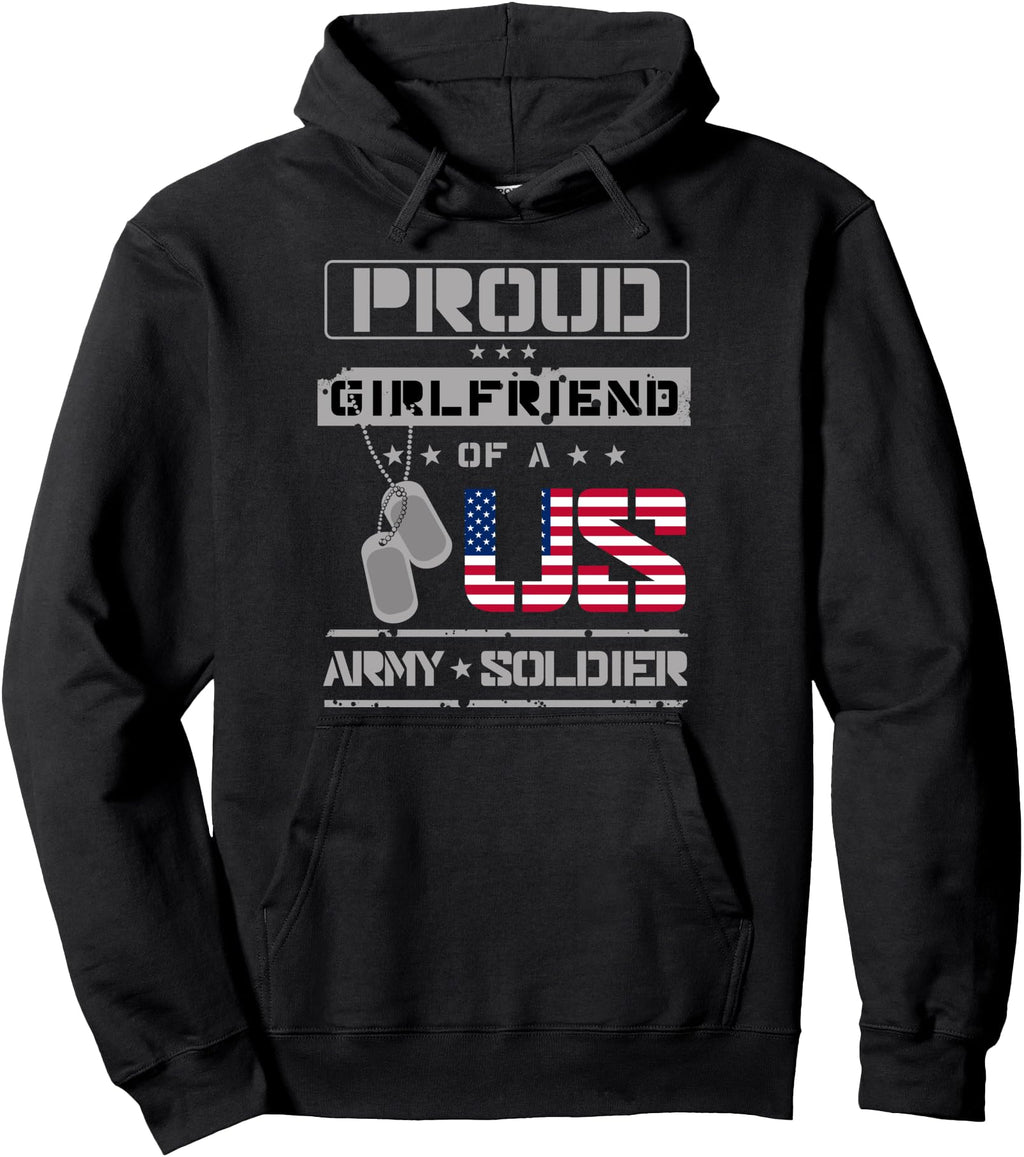 Exclusive Proud Girlfriend Us Army Hoodie - Trendy Graphic for Adults - T-Shirt, Sweatshirt, Hoodie