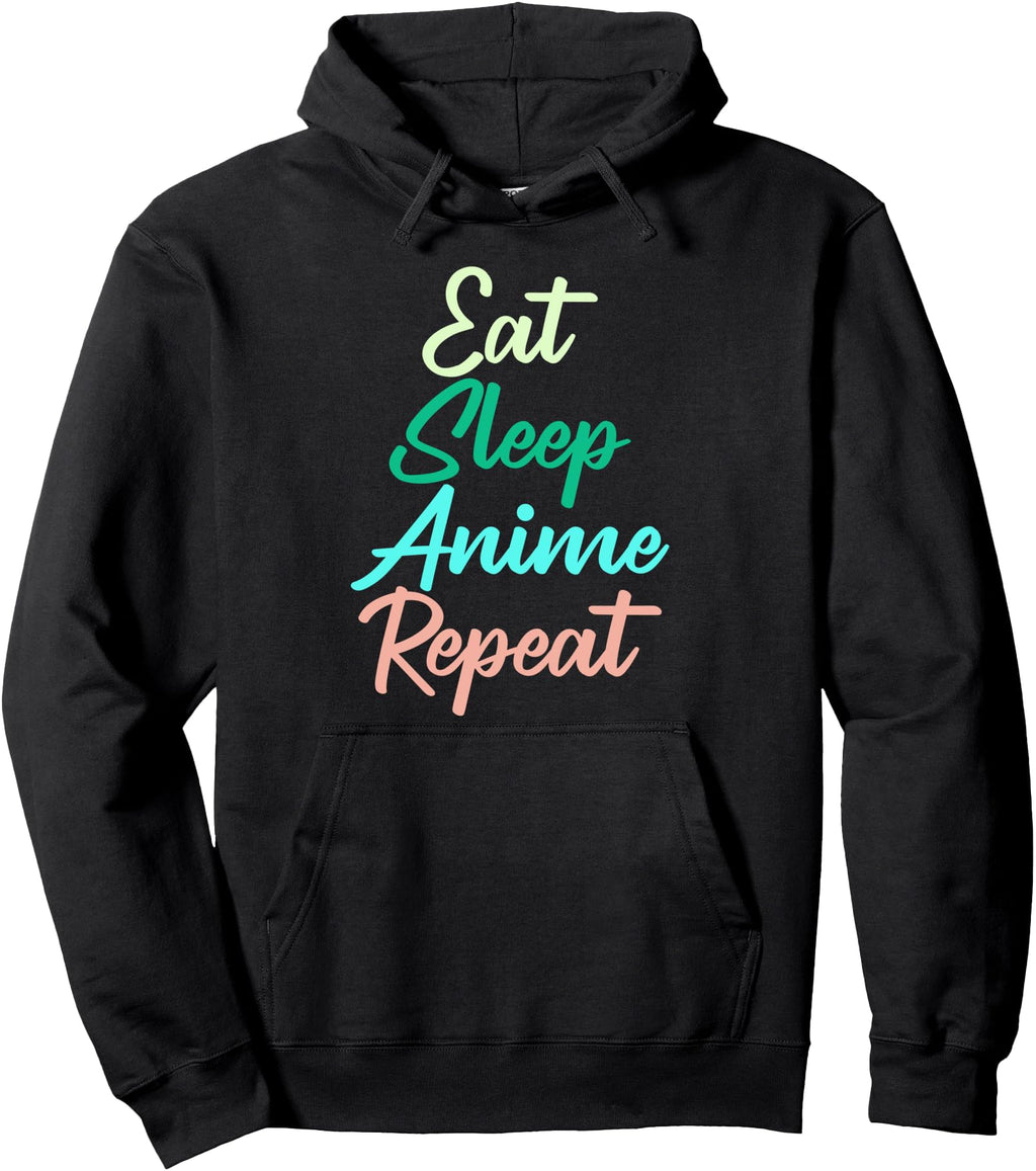 Japanese Anime Eat Sleep Anime Sweatshirt - Minimalist Print Men Women - T-Shirt, Sweatshirt, Hoodie