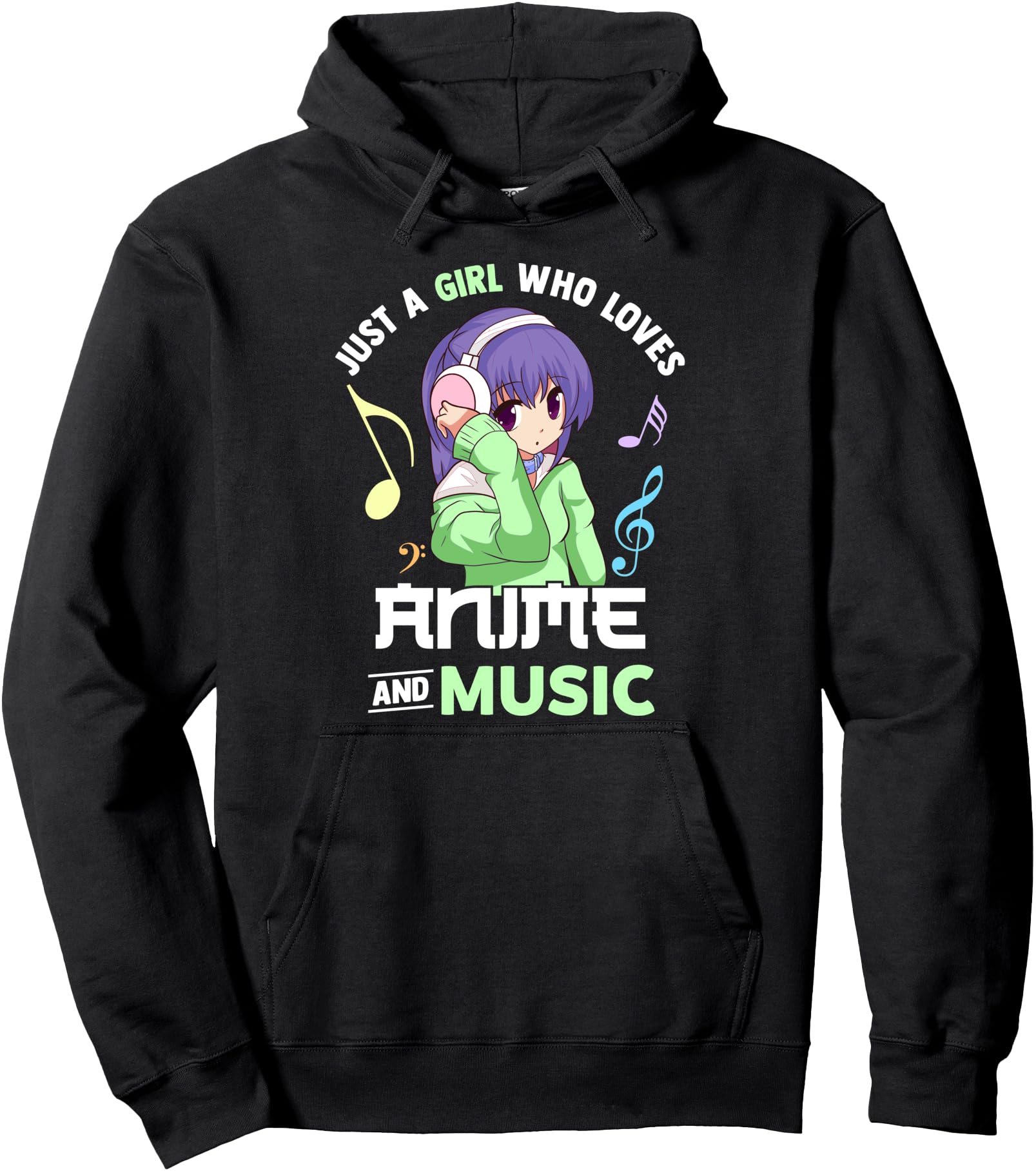 Exclusive Just Who Loves Anime And Music T-Shirt - Trendy Graphic Unisex - T-Shirt, Sweatshirt, Hoodie