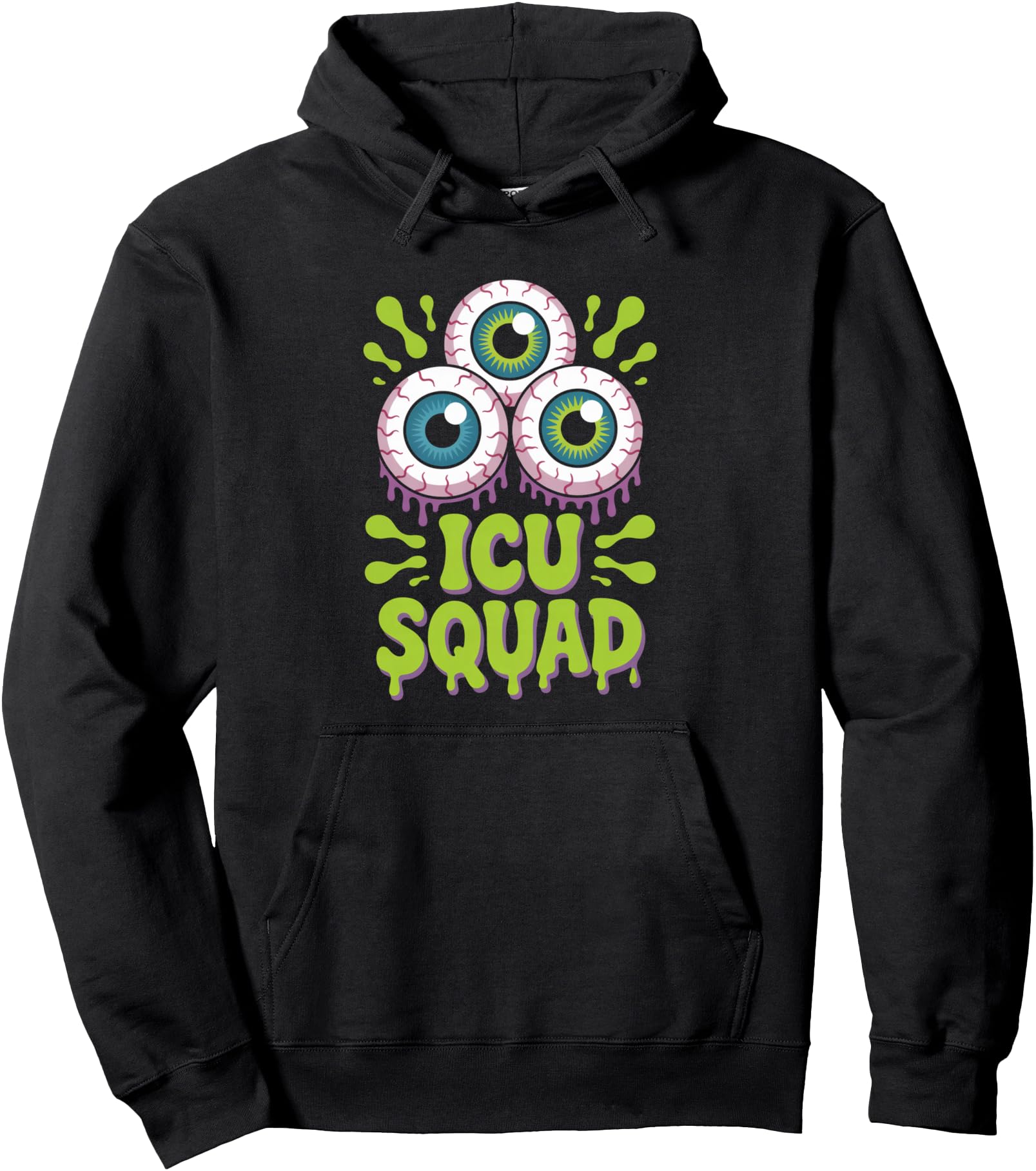 Icu Squad Eyeball Halloween Costume T-Shirt - Trendy Graphic for Adults - T-Shirt, Sweatshirt, Hoodie