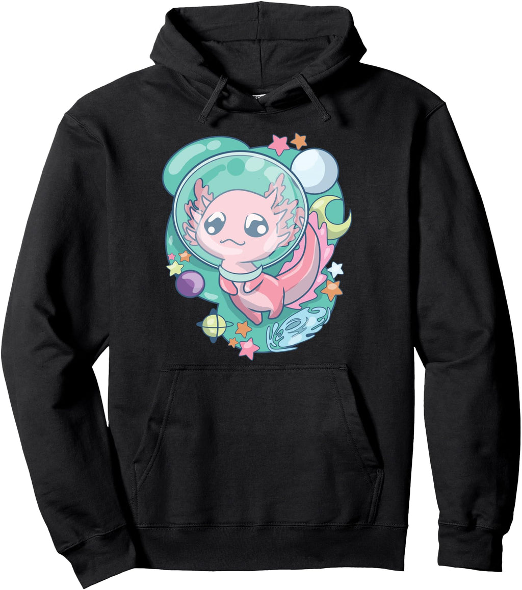 Space Axolotl Kawaii Pastel Goth Japan T-Shirt - Unique Graphic Unisex - T-Shirt, Sweatshirt, Hoodie