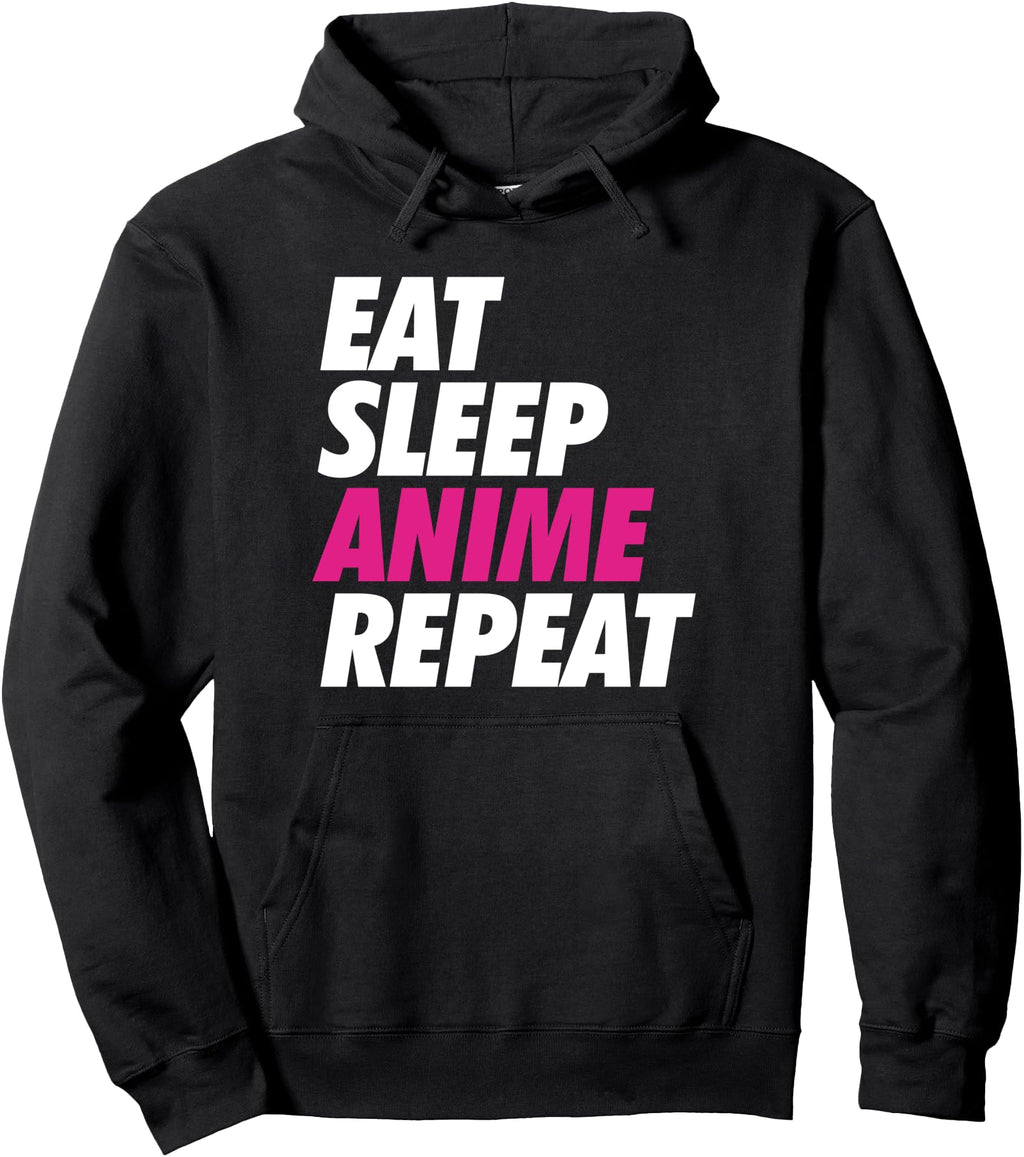 Authentic Eat Sleep Anime Repeat Japanese T-Shirt - Novelty Apparel Unisex - T-Shirt, Sweatshirt, Hoodie