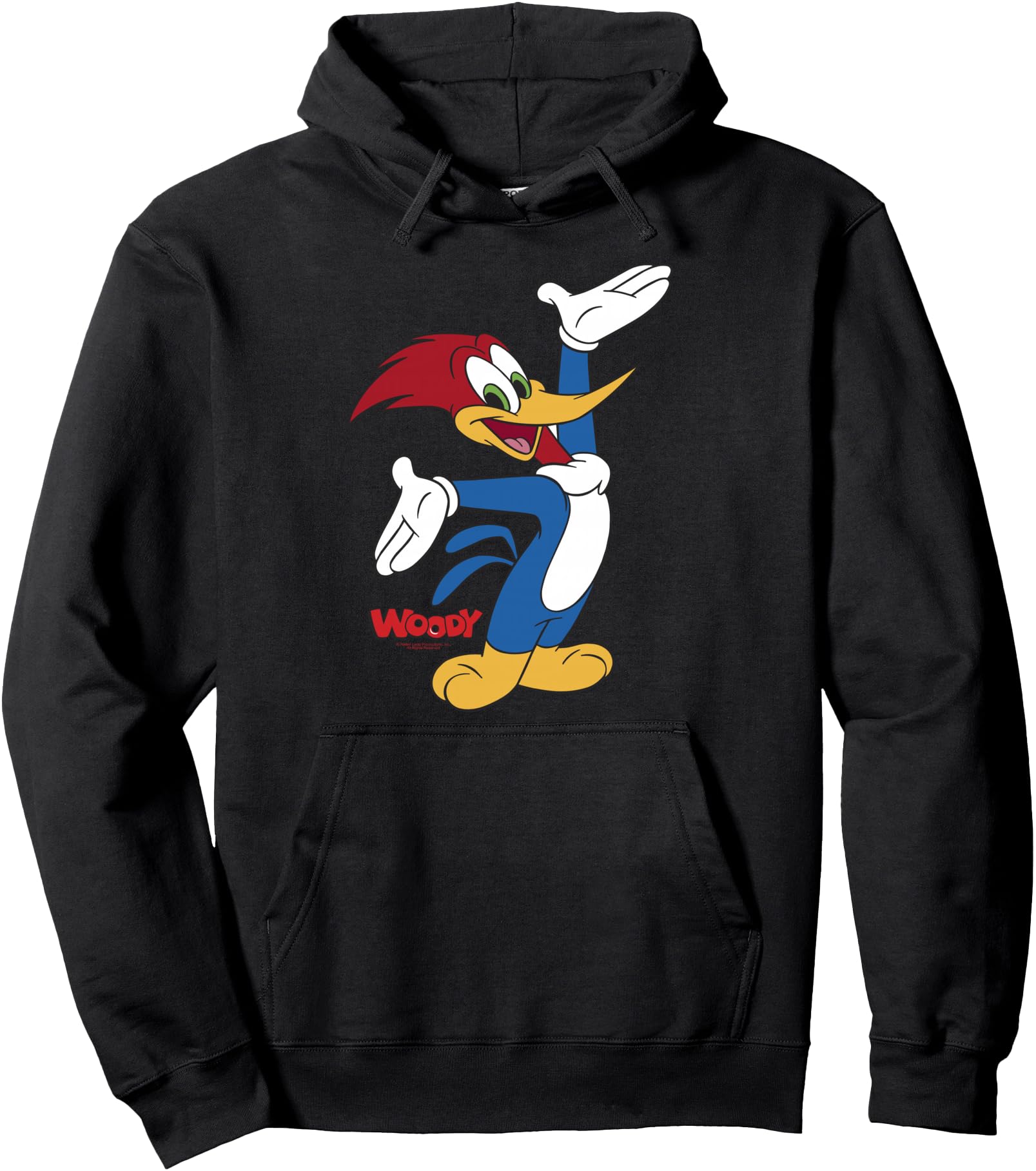 Handcrafted Woody Woodpecker Full Body Hoodie - Fun Novelty Design Unisex - T-Shirt, Sweatshirt, Hoodie