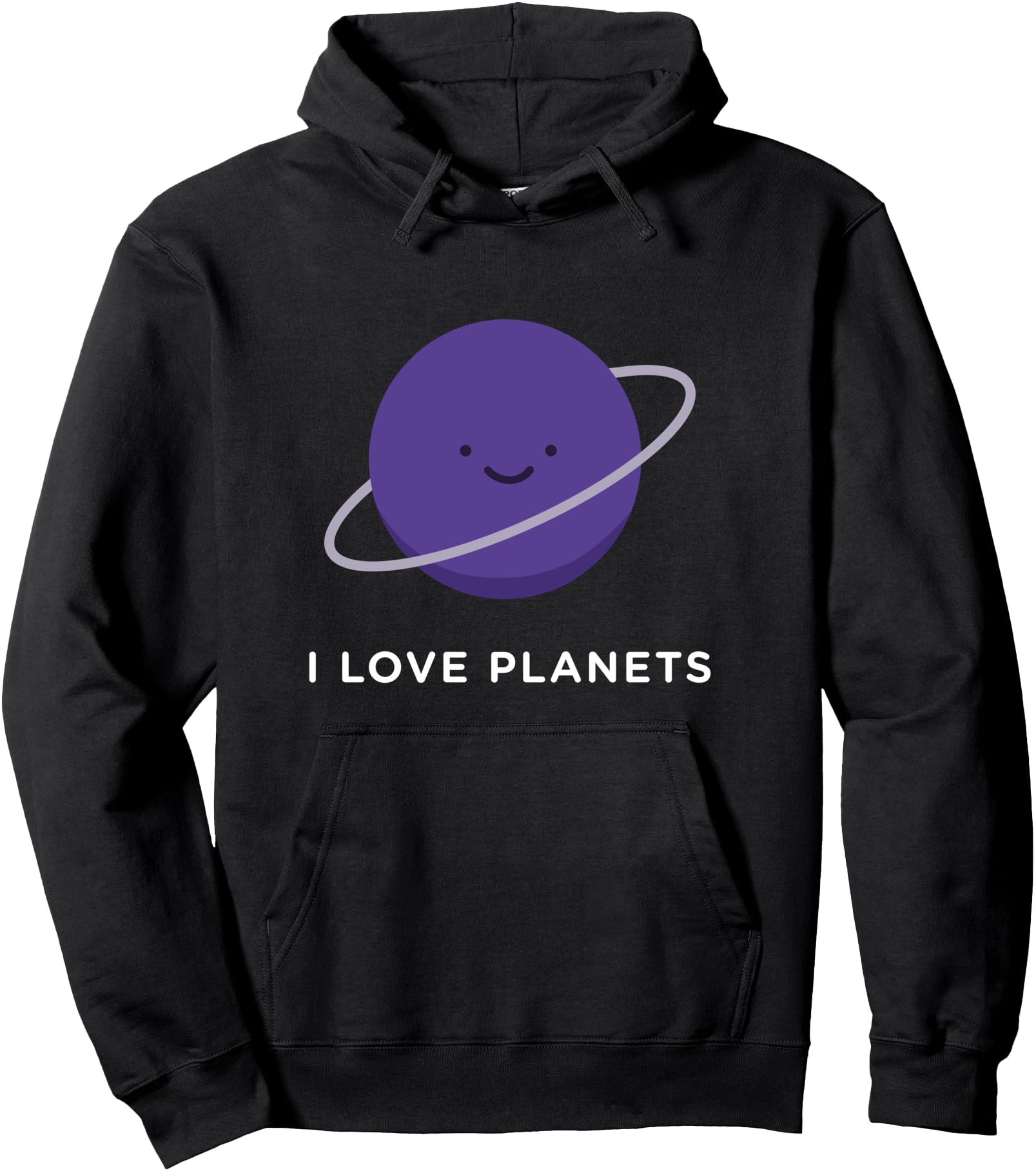 Handcrafted I Love Planets Kawaii Sweatshirt - Casual Everyday Wear Unisex - T-Shirt, Sweatshirt, Hoodie