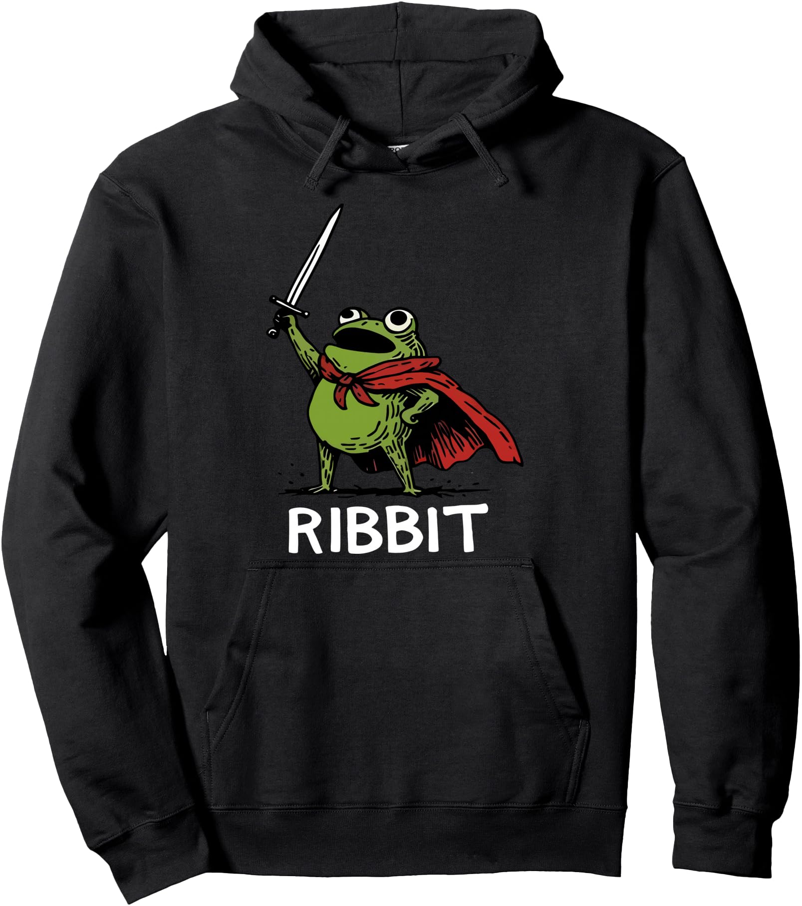 Ribbit Frog Knight Sword Meme T-Shirt - Aesthetic Graphic Men Women - T-Shirt, Sweatshirt, Hoodie