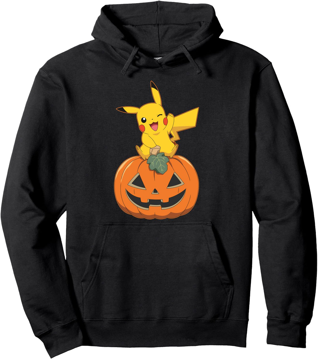 Pok Mon Halloween Pikachu Pumpkin T-Shirt - Casual Everyday Wear Unisex - T-Shirt, Sweatshirt, Hoodie