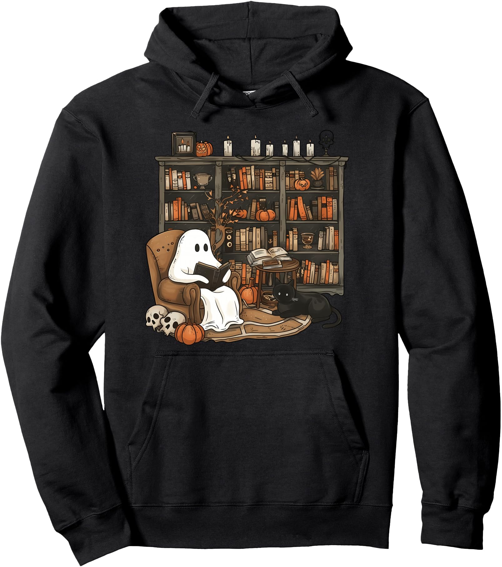 Authentic Ghost Reading Book Sweatshirt - Aesthetic Graphic Men Women - T-Shirt, Sweatshirt, Hoodie
