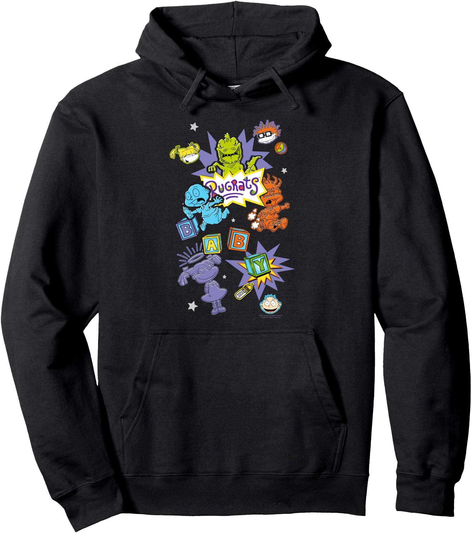 Handcrafted Rugrats Character Collage Hoodie - Minimalist Print for Adults - T-Shirt, Sweatshirt, Hoodie