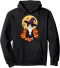 Handcrafted Black Cat Halloween Sweatshirt - Novelty Apparel Unisex - T-Shirt, Sweatshirt, Hoodie