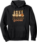 Just Thankful Goose Thanksgiving Fall Hoodie - Aesthetic Graphic for Adults - T-Shirt, Sweatshirt, Hoodie