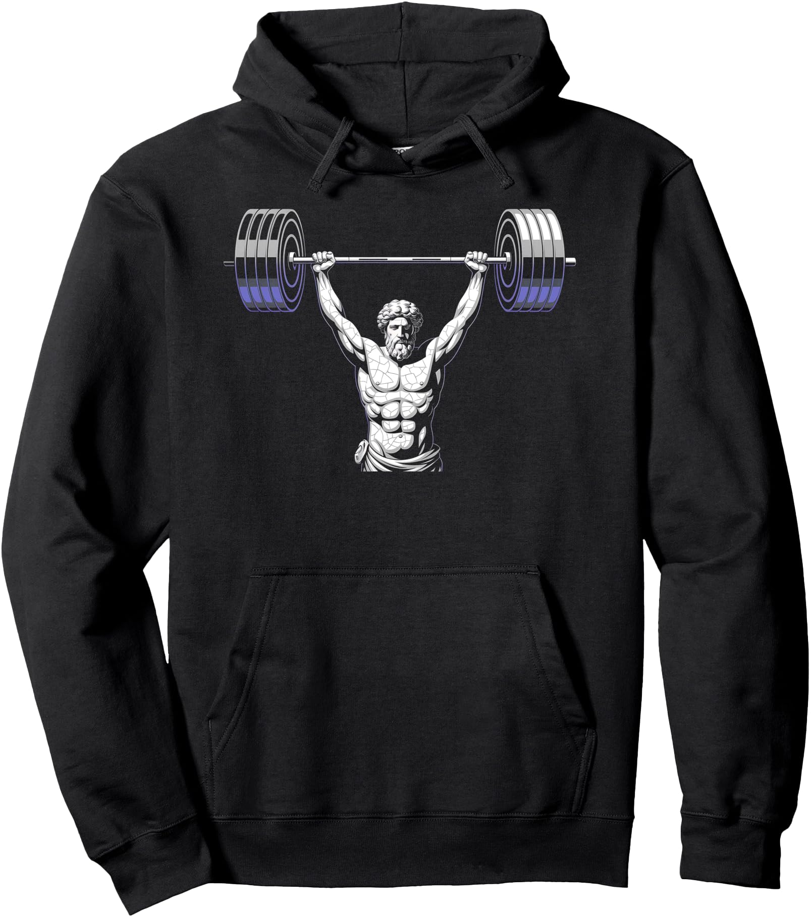 Original Ripped Greek God Statue Sweatshirt - Custom Art Print Unisex - T-Shirt, Sweatshirt, Hoodie