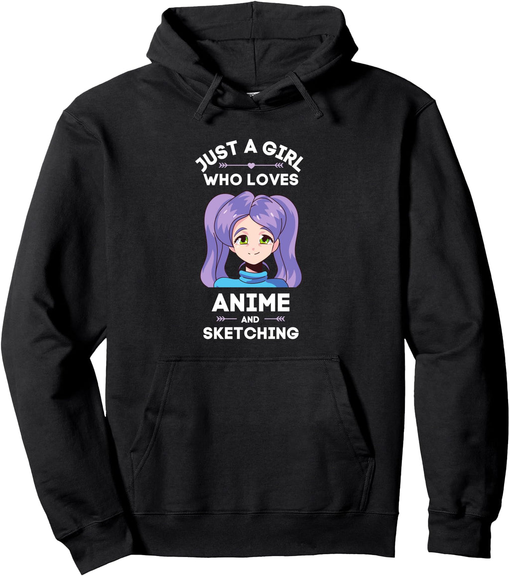 Original Anime Teens Just Who Loves Hoodie - Aesthetic Graphic Unisex - T-Shirt, Sweatshirt, Hoodie