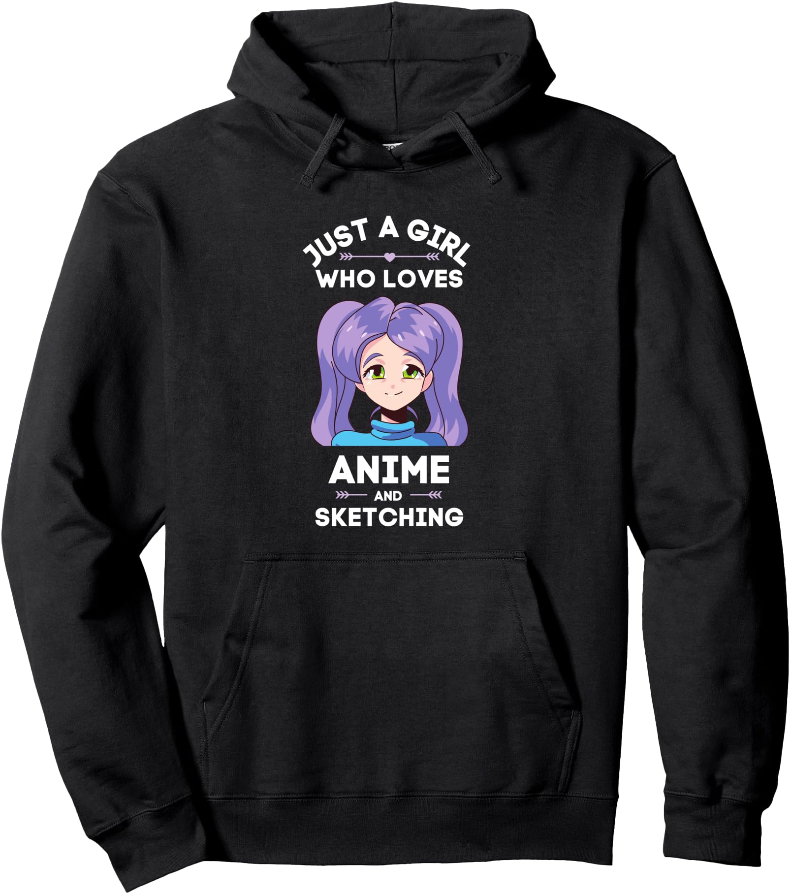 Original Anime Teens Just Who Loves Hoodie - Aesthetic Graphic Unisex - T-Shirt, Sweatshirt, Hoodie