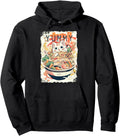 Ramen Noodles Cat Japan Y2K Kawaii Cats Hoodie - Fun Novelty Design Unisex - T-Shirt, Sweatshirt, Hoodie
