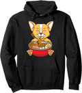 Original Corgi Eating Ramen Kawaii Anime Hoodie - Graphic Print Men Women - T-Shirt, Sweatshirt, Hoodie