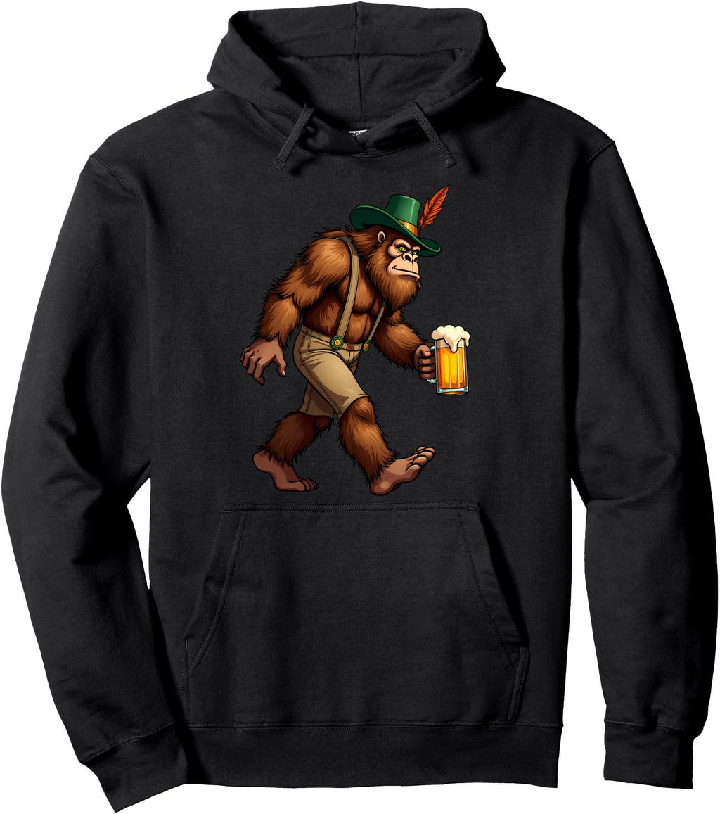 Handcrafted Oktoberfest Bigfoot T-Shirt - Graphic Print Men Women - T-Shirt, Sweatshirt, Hoodie