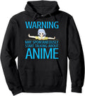 Warning May Spontaneously Start Talking Hoodie - Graphic Print for Adults - T-Shirt, Sweatshirt, Hoodie