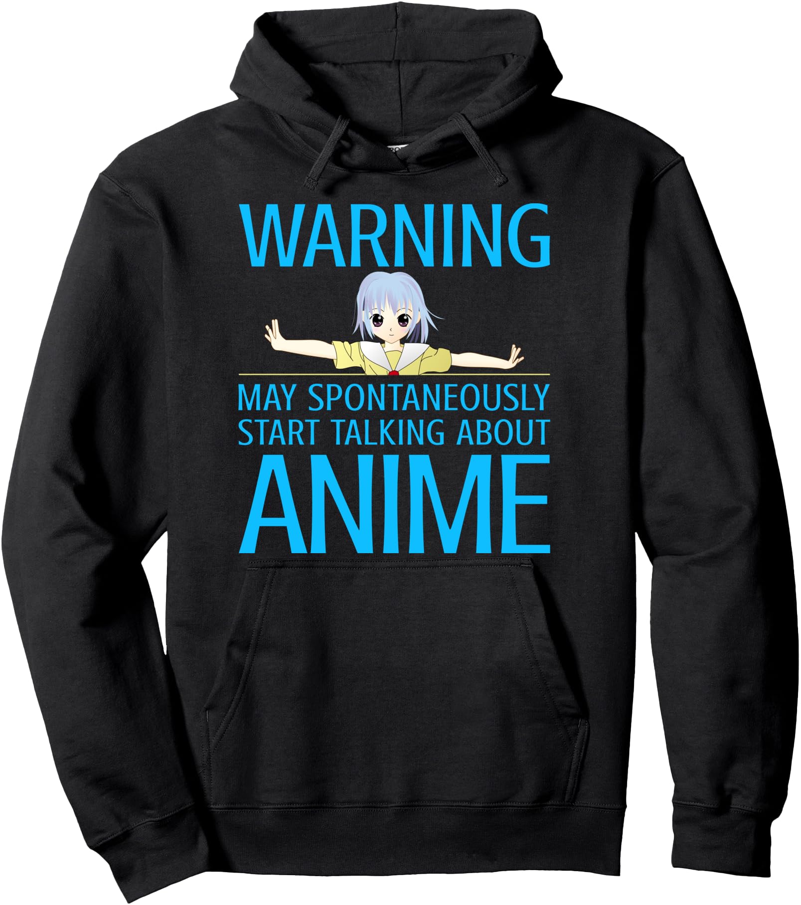 Warning May Spontaneously Start Talking Hoodie - Graphic Print for Adults - T-Shirt, Sweatshirt, Hoodie