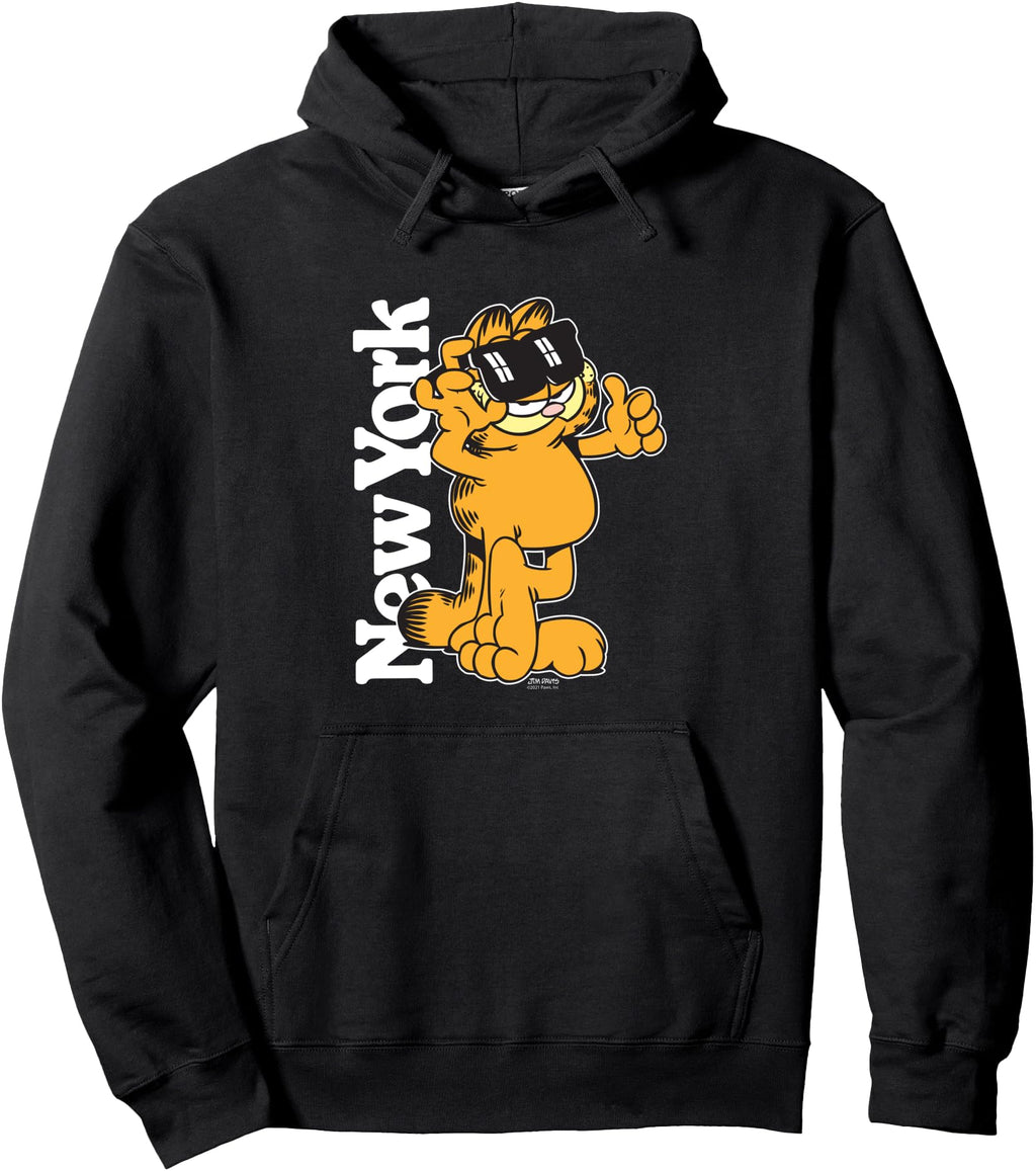 Authentic Garfield New York Cat Cartoon T-Shirt - Aesthetic Graphic Unisex - T-Shirt, Sweatshirt, Hoodie