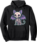 Handcrafted Kawaii Pastel Goth Cat T-Shirt - Custom Art Print Men Women - T-Shirt, Sweatshirt, Hoodie