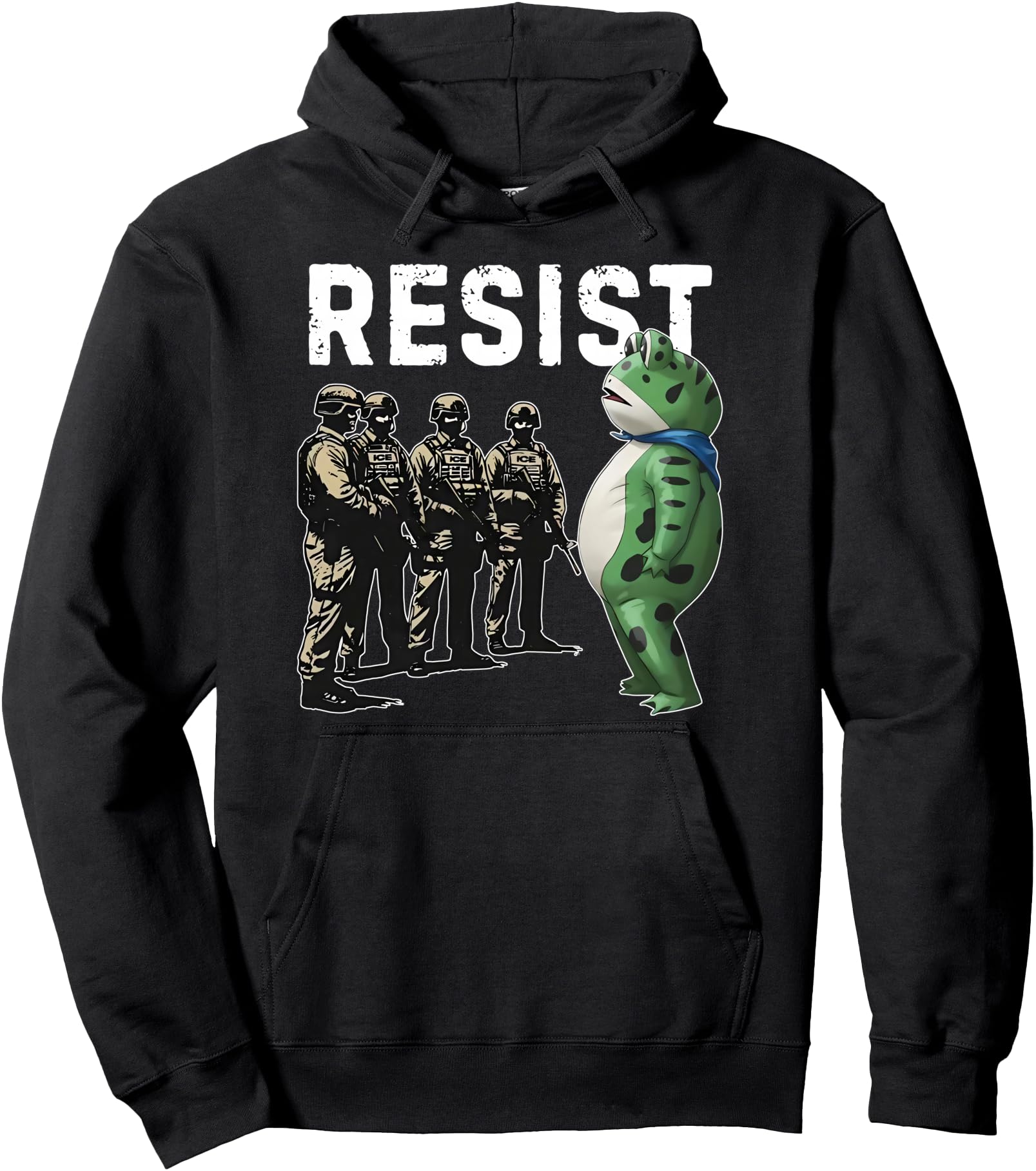 Portland Frog Resist Protest Sweatshirt - Aesthetic Graphic for Adults - T-Shirt, Sweatshirt, Hoodie