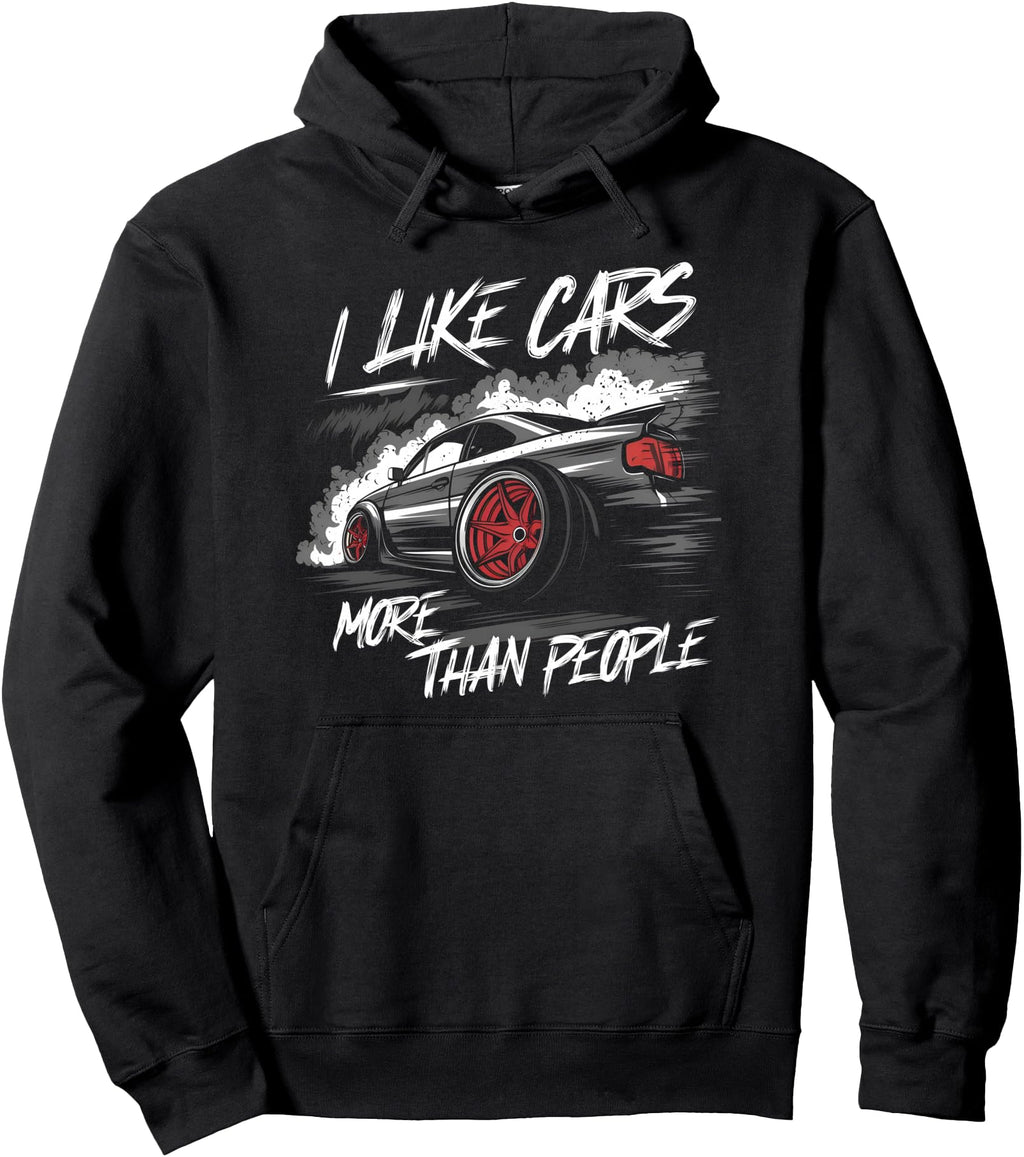 I Like Cars More Than People Car T-Shirt - Custom Art Print for Adults - T-Shirt, Sweatshirt, Hoodie