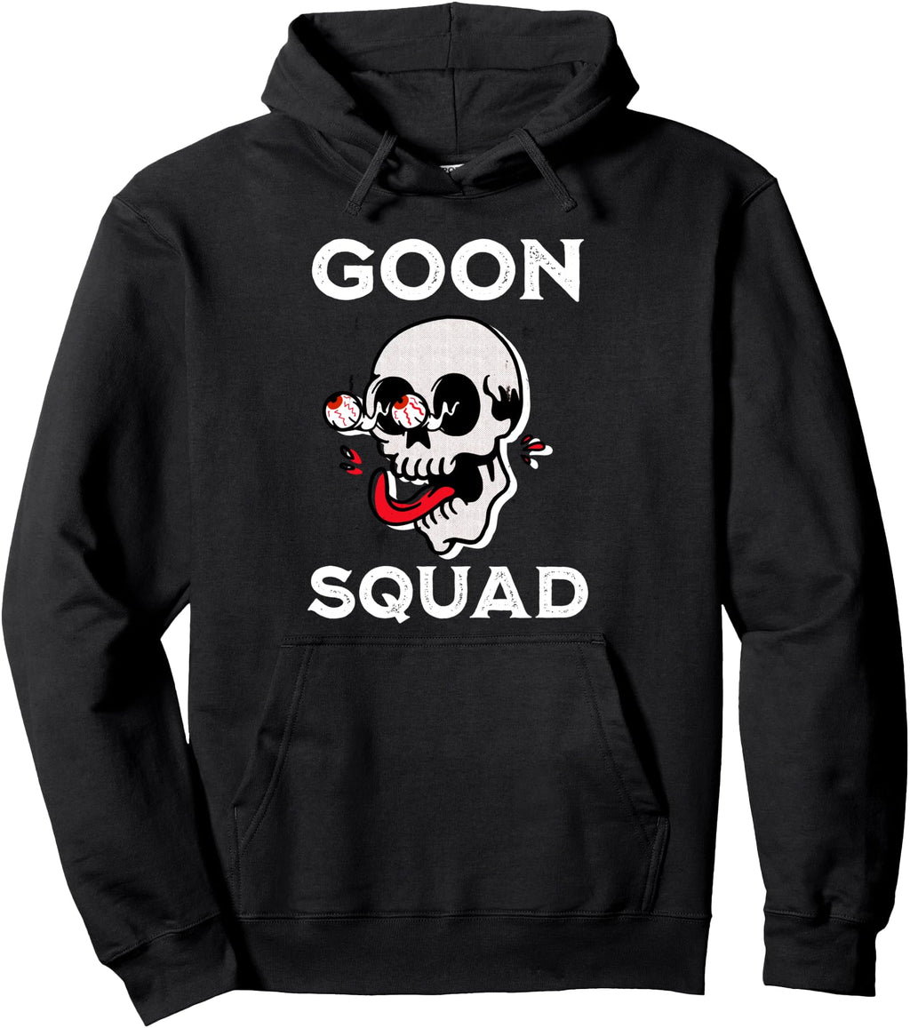 Goon Squad Skull W Crazy Eyes Gooning T-Shirt - Custom Art Print Men Women - T-Shirt, Sweatshirt, Hoodie