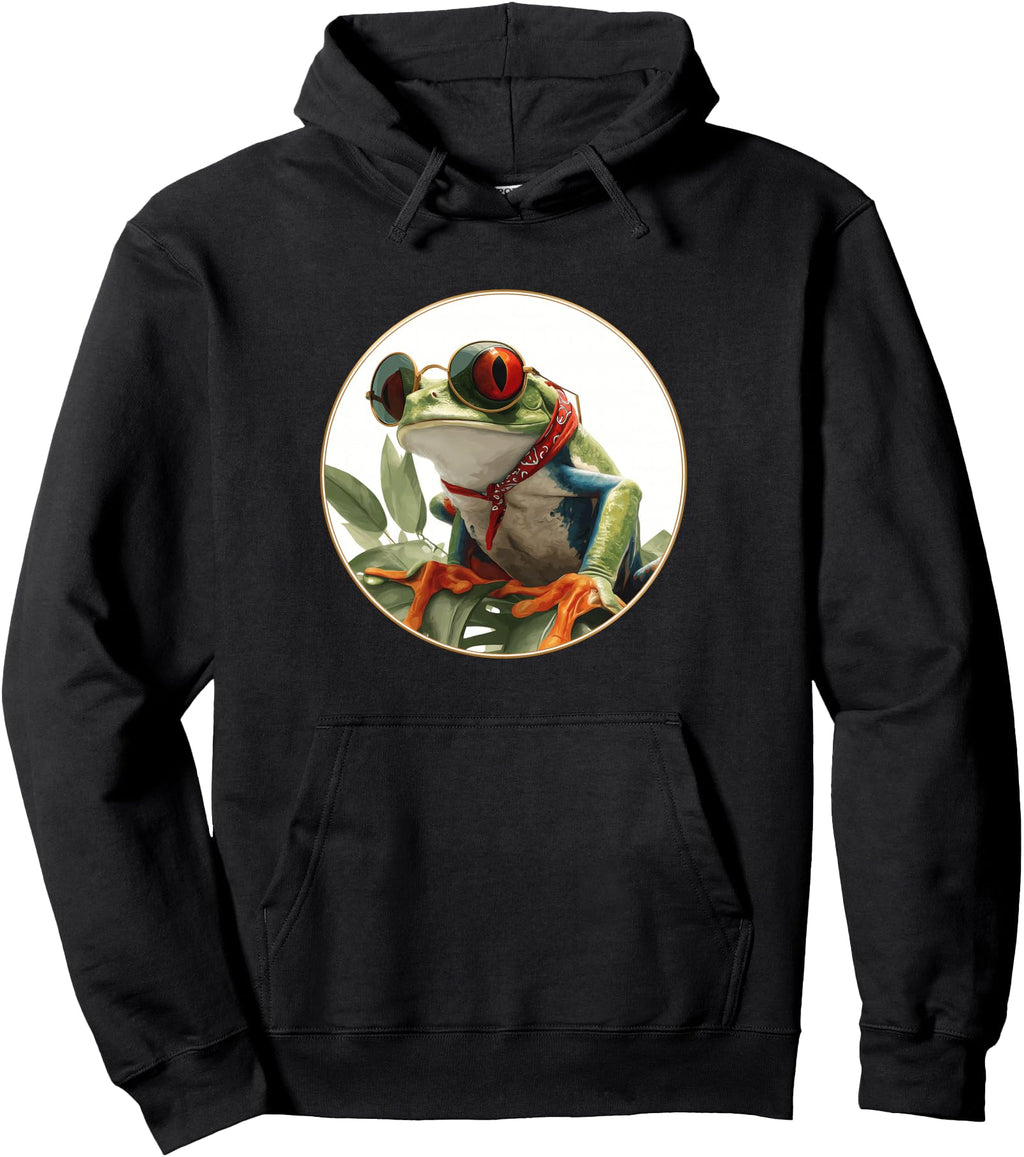 Green Body Tree Frog Rainforest Sweatshirt - Unique Graphic Men Women - T-Shirt, Sweatshirt, Hoodie