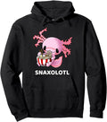 Exclusive Axolotl Snaxolotl Eating Hoodie - Fun Novelty Design for Adults - T-Shirt, Sweatshirt, Hoodie
