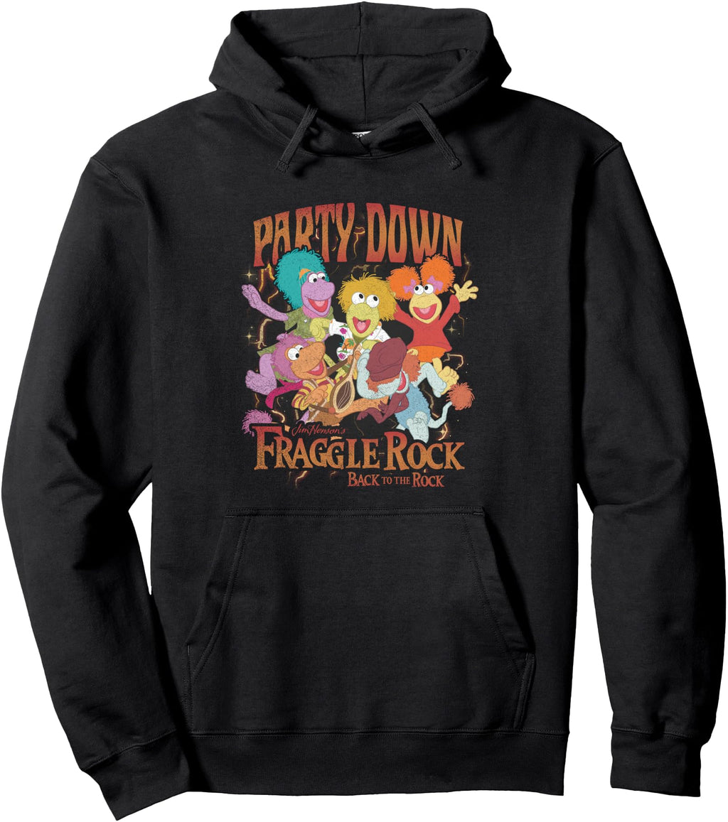 Handcrafted Fraggle Rock Party Down Back Hoodie - Streetwear Style Unisex - T-Shirt, Sweatshirt, Hoodie