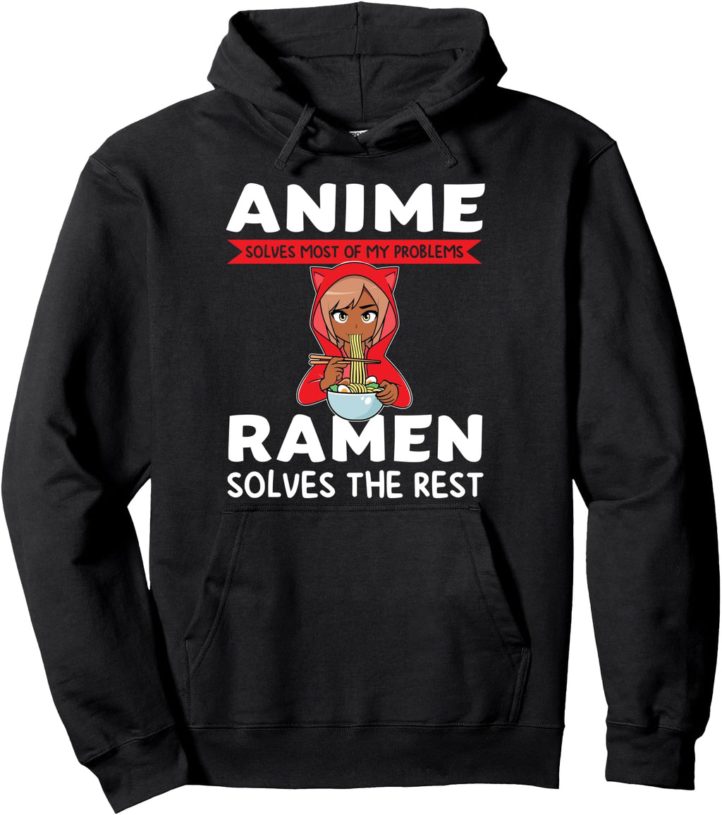 Exclusive Anime Ramen Solve My Problems T-Shirt - Trendy Graphic Unisex - T-Shirt, Sweatshirt, Hoodie