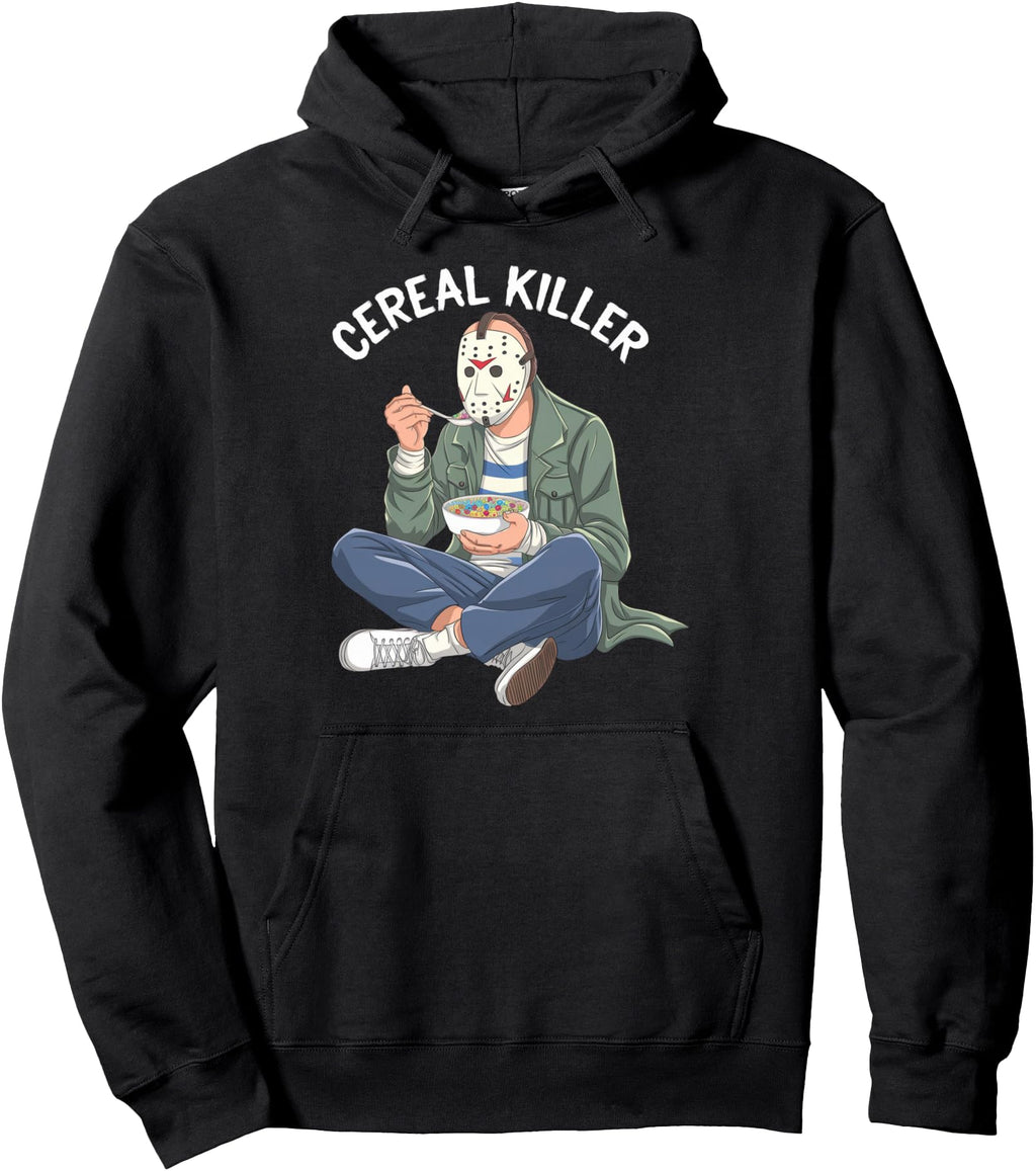 Authentic Cereal Killer Masked Hoodie - Casual Everyday Wear Unisex - T-Shirt, Sweatshirt, Hoodie